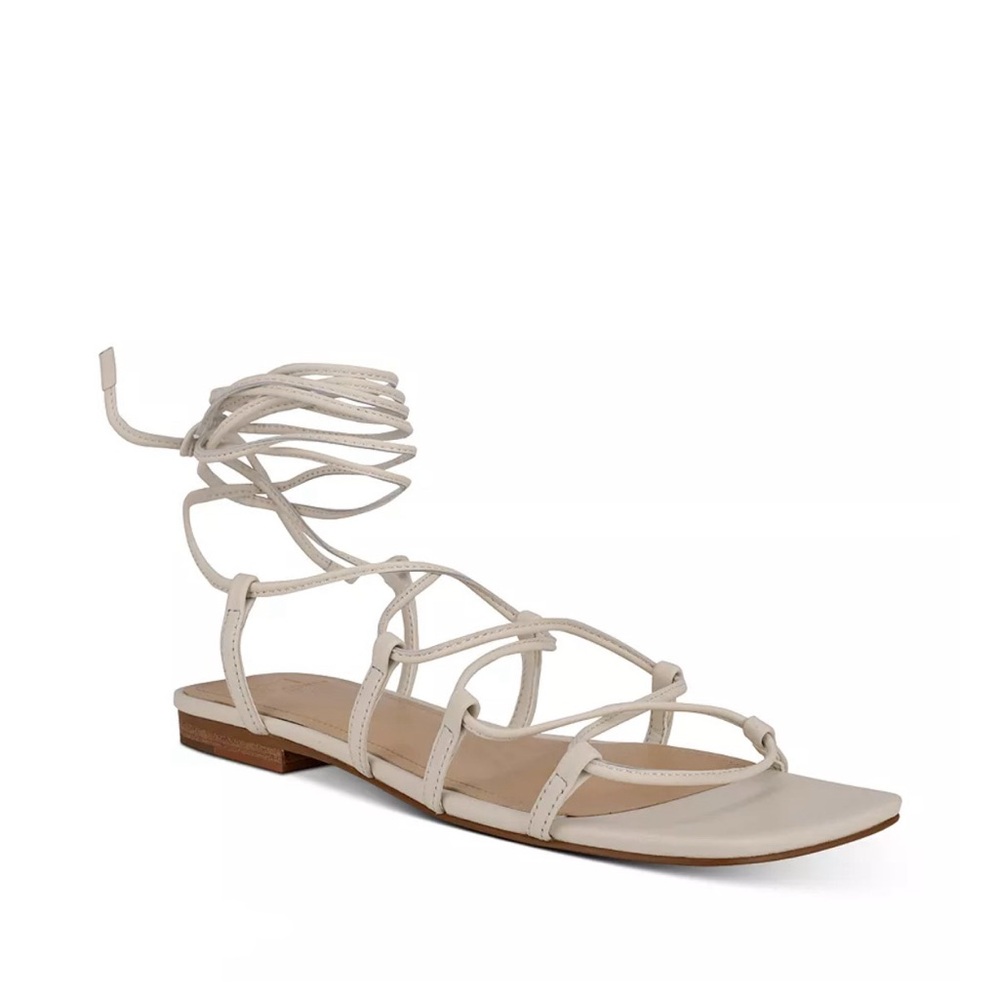 NWT Marc Fisher Mahalia Ghillie Lace Ankle Tie Sandals